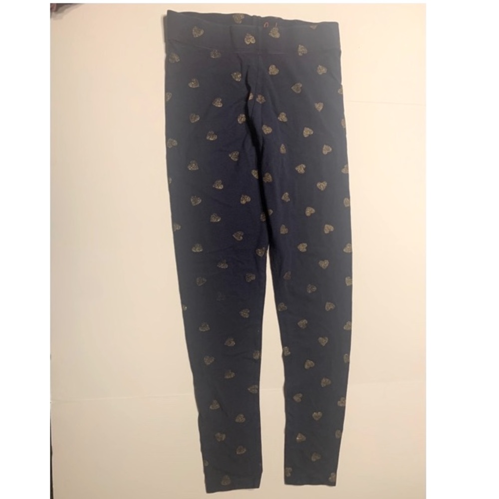 Girls sparkle heart leggings